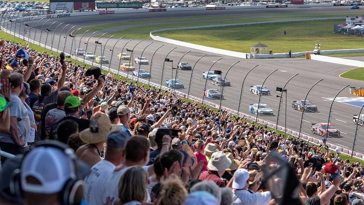 Crowd at a Nascar race