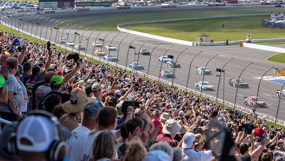 Crowd at a Nascar race